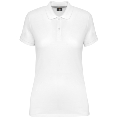 Polo manches courtes femme blanc WK. Designed To Work