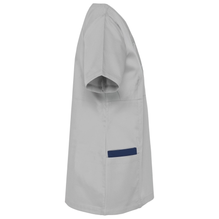 Blouse de travail femme polycoton Snow Grey – WK. Designed To Work – vue 3