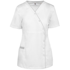 Blouse de travail femme blanc polycoton WK. Designed To Work