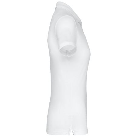 Polo manches courtes femme blanc WK. Designed To Work – vue 3