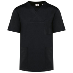 Tunique manches courtes polycoton unisexe Noire – WK. Designed To Work
