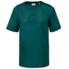 Tunique manches courtes polycoton unisexe Vert Emeraude – WK. Designed To Work