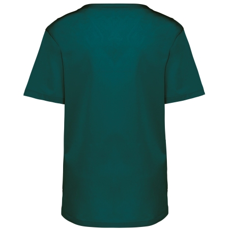 Tunique manches courtes polycoton unisexe Vert Emeraude – WK. Designed To Work – vue 2