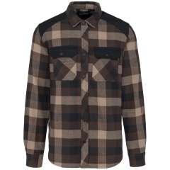 Chemise à carreaux homme Beige WK. Designed To Work