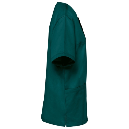 Tunique manches courtes polycoton unisexe Vert Emeraude – WK. Designed To Work – vue 3