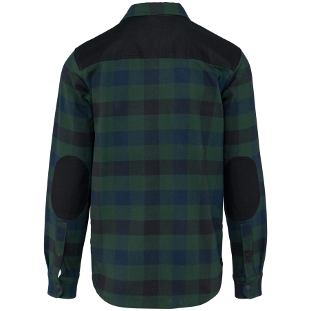 Chemise à carreaux poches homme Noir – WK. Designed To Work – vue 2