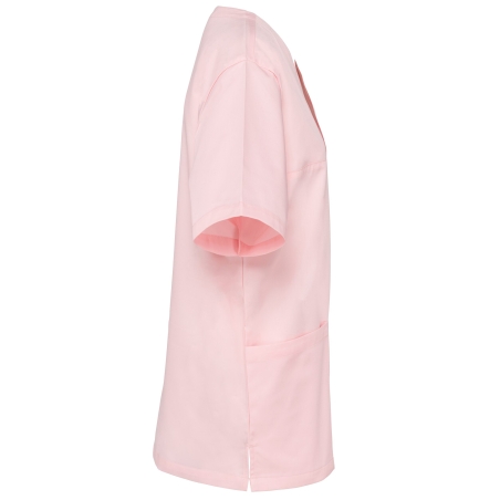 Tunique manches courtes polycoton rose unisexe WK. Designed To Work – vue 3