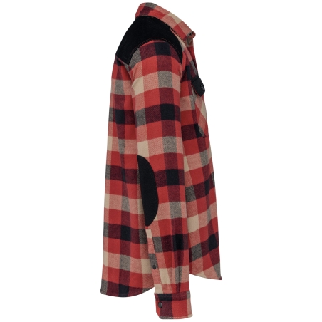 Chemise à carreaux homme beige WK. Designed To Work – Poches & Renforts – vue 3