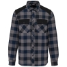 Chemise à carreaux homme manches longues Noire WK. Designed To Work