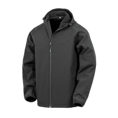 Veste softshell recyclée 3 couches à capuche Noir – Result