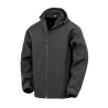 Veste softshell recyclée 3 couches à capuche Noir – Result