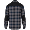 Chemise à carreaux homme manches longues Noire WK. Designed To Work – vue 2