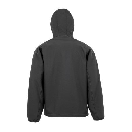 Veste softshell recyclée 3 couches à capuche Noir – Result – vue 2