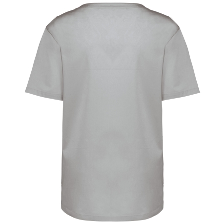 Tunique manches courtes polycoton unisexe gris WK. Designed To Work – vue 2