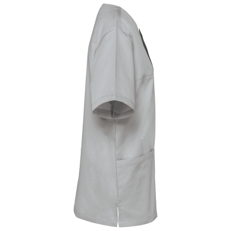 Tunique manches courtes polycoton unisexe gris WK. Designed To Work – vue 3