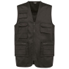 Bodywarmer Multipoches Doublé Gris WK. Designed To Work