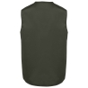 Bodywarmer multipoches polycoton doublé vert kaki WK. Designed To Work – vue 2