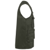 Bodywarmer multipoches polycoton doublé vert kaki WK. Designed To Work – vue 3
