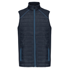 Bodywarmer Day To Day Bi-matière Bleu Navy/Royal – WK. Designed To Work