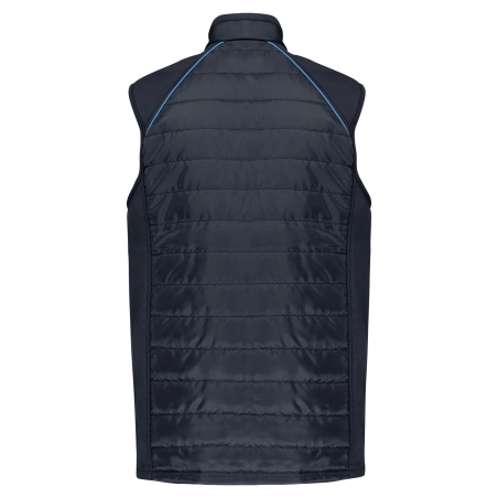 Bodywarmer Day To Day Bi-matière Bleu Navy/Royal – WK. Designed To Work – vue 2