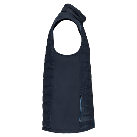 Bodywarmer Day To Day Bi-matière Bleu Navy/Royal – WK. Designed To Work – vue 3