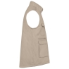 Bodywarmer multipoches rembourré beige unisexe WK. Designed To Work – vue 3