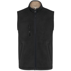 Bodywarmer Polaire Sherpa Unisexe Noir – WK. Designed To Work
