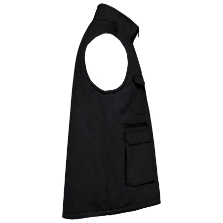 Gilet sans manche rembourré multipoches Noir – WK. Designed To Work – vue 3