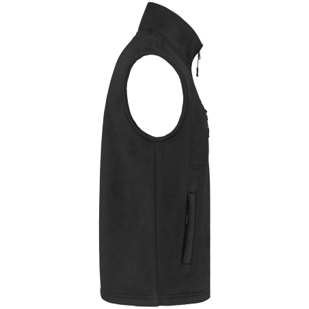 Bodywarmer Polaire Sherpa Unisexe Noir – WK. Designed To Work – vue 3