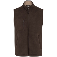 Bodywarmer polaire sherpa unisexe Marron – WK. Designed To Work