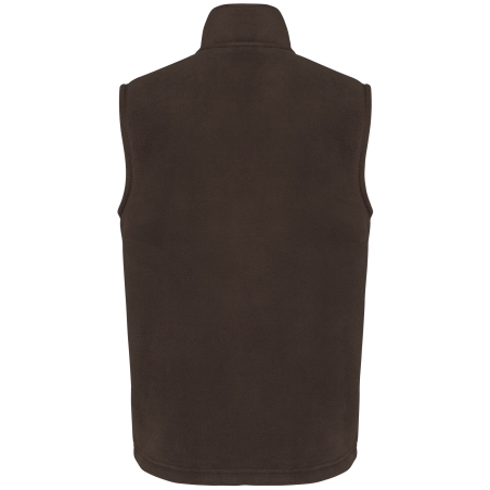 Bodywarmer polaire sherpa unisexe Marron – WK. Designed To Work – vue 2