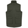 Bodywarmer multipoches rembourré Vert Dark Khaki – WK. Designed To Work