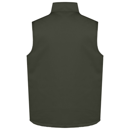 Bodywarmer multipoches rembourré Vert Dark Khaki – WK. Designed To Work – vue 2
