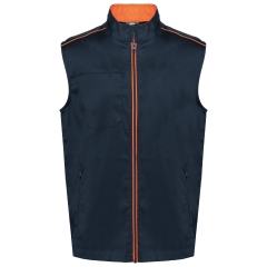 Bodywarmer Day To Day Homme Jaune Fluo / Marine WK. Designed To Work