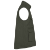 Bodywarmer multipoches rembourré Vert Dark Khaki – WK. Designed To Work – vue 3