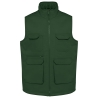Gilet sans manche multipoches rembourré vert WK. Designed To Work