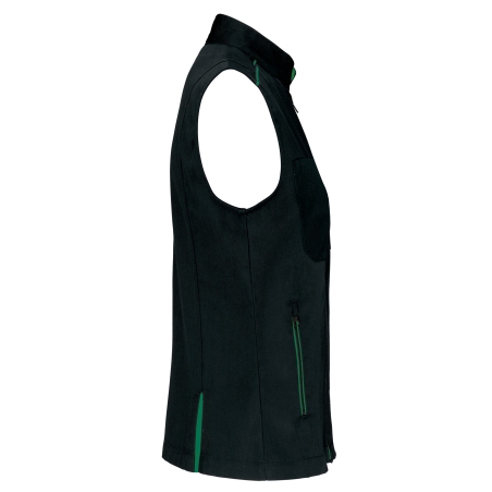 Bodywarmer femme sans manches Noir WK. Designed To Work – vue 3