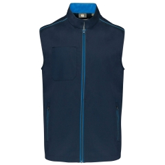 Bodywarmer Homme Bleu Navy/Royal Blue WK. Designed To Work