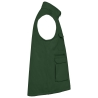 Gilet sans manche multipoches rembourré vert WK. Designed To Work – vue 3