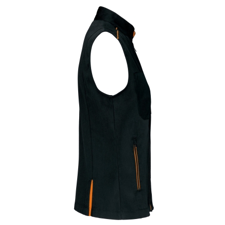 Bodywarmer femme sans manches Orange WK. Designed To Work – vue 3