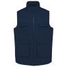 Bodywarmer polycoton multipoches marine rembourré WK. Designed To Work
