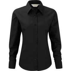 Chemise Femme Manches Longues Oxford Noire – Russell
