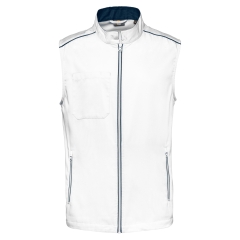 Bodywarmer Homme Blanc/Marine WK. Designed To Work Day To Day