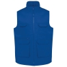 Bodywarmer multipoches rembourré bleu royal unisexe – WK. Designed To Work