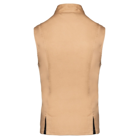 Bodywarmer femme Day To Day Camel / Noir – WK. Designed To Work – vue 2