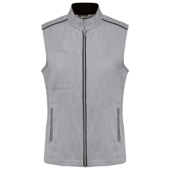 Bodywarmer femme Day To Day Gris chiné Oxford / Noir – WK. Designed To Work