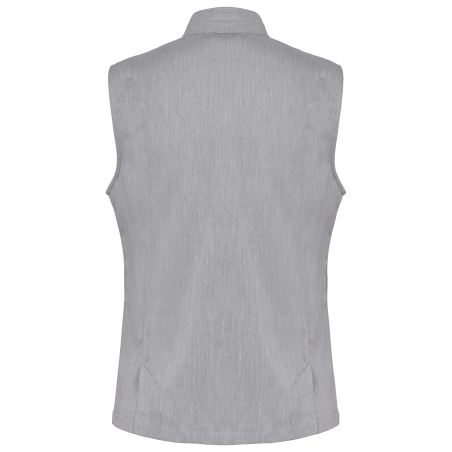 Bodywarmer femme Day To Day Gris chiné Oxford / Noir – WK. Designed To Work – vue 2