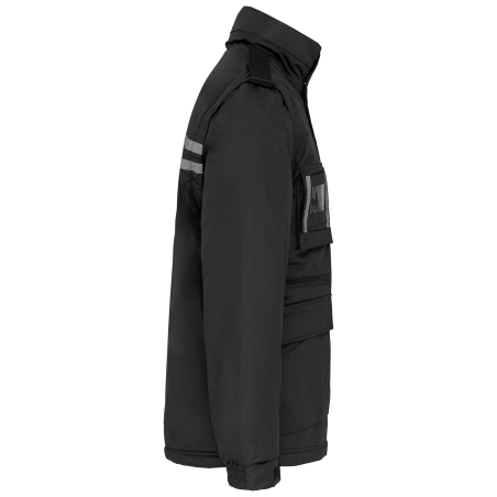 Parka workwear manches amovibles Noir – WK. Designed To Work – vue 3