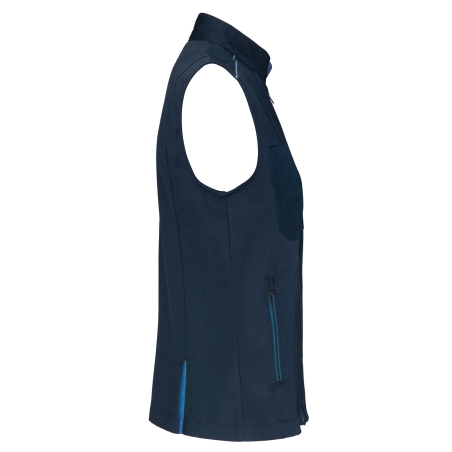 Bodywarmer femme Bleu Navy WK. Designed To Work Day To Day – vue 3