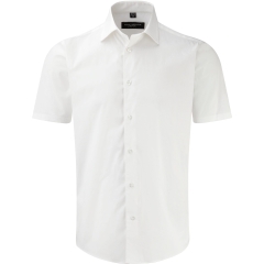 Chemise fittée manches courtes Blanc Russell – Homme